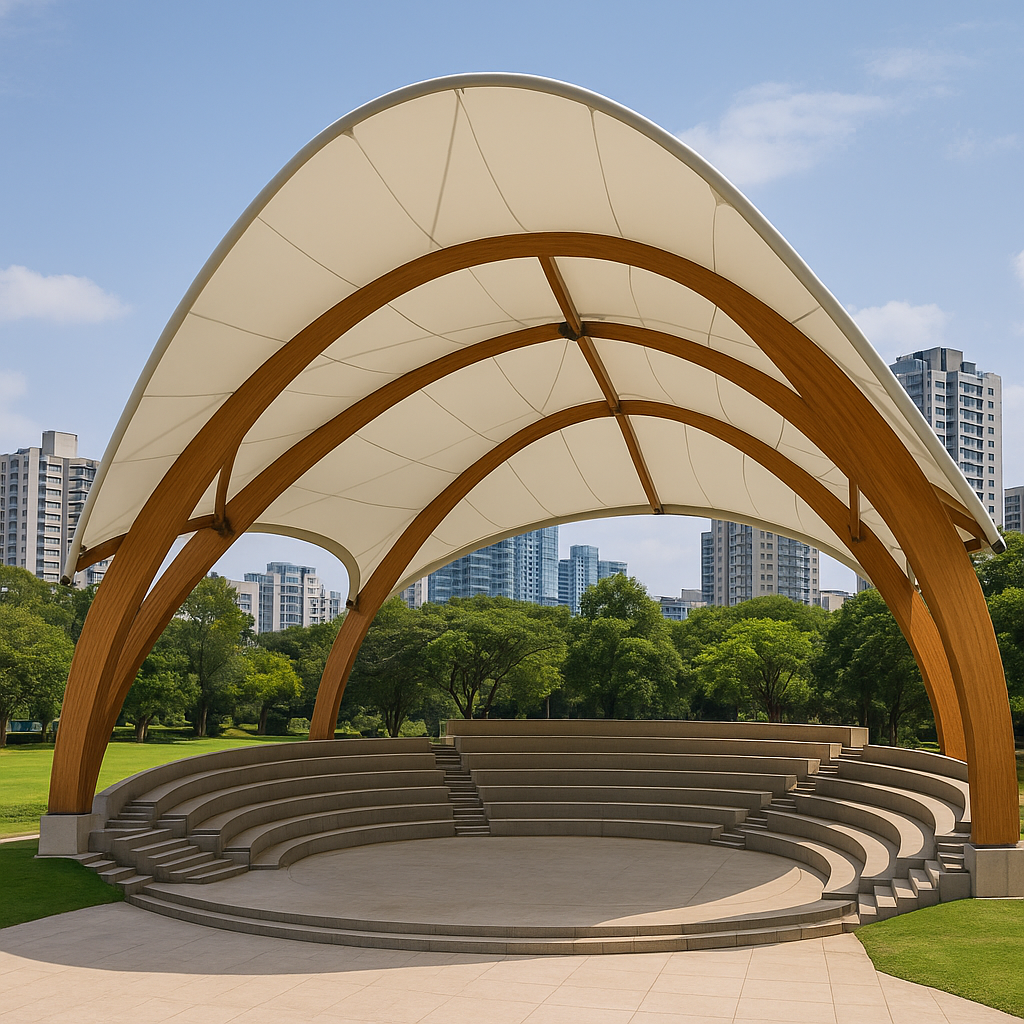 Hybrid Timber Fabric Amphitheaters D