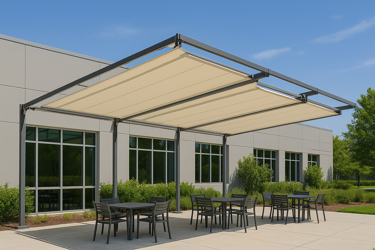 Modular Retractable Shade Sails