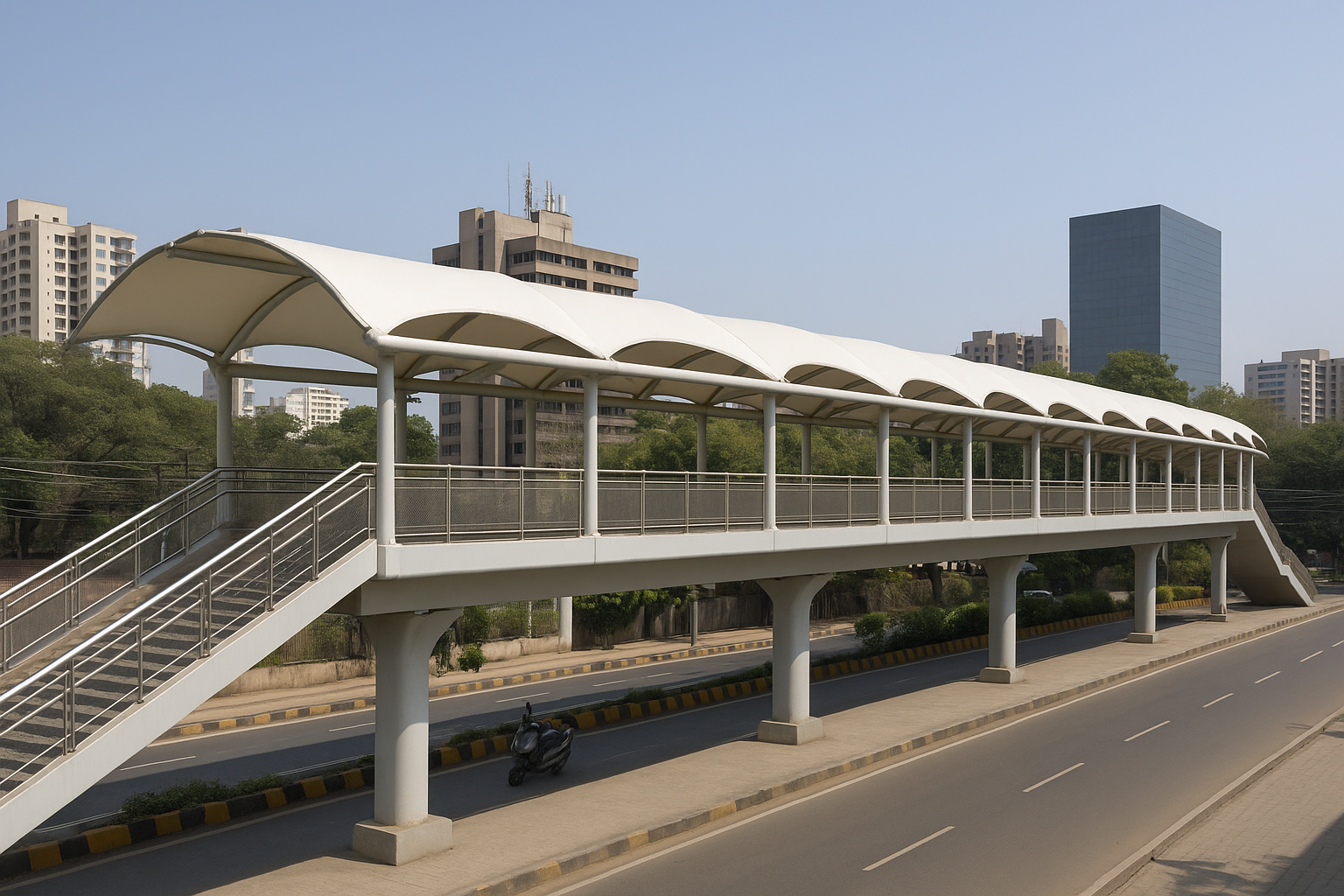 Tensile Glass Integrated Skywalks C