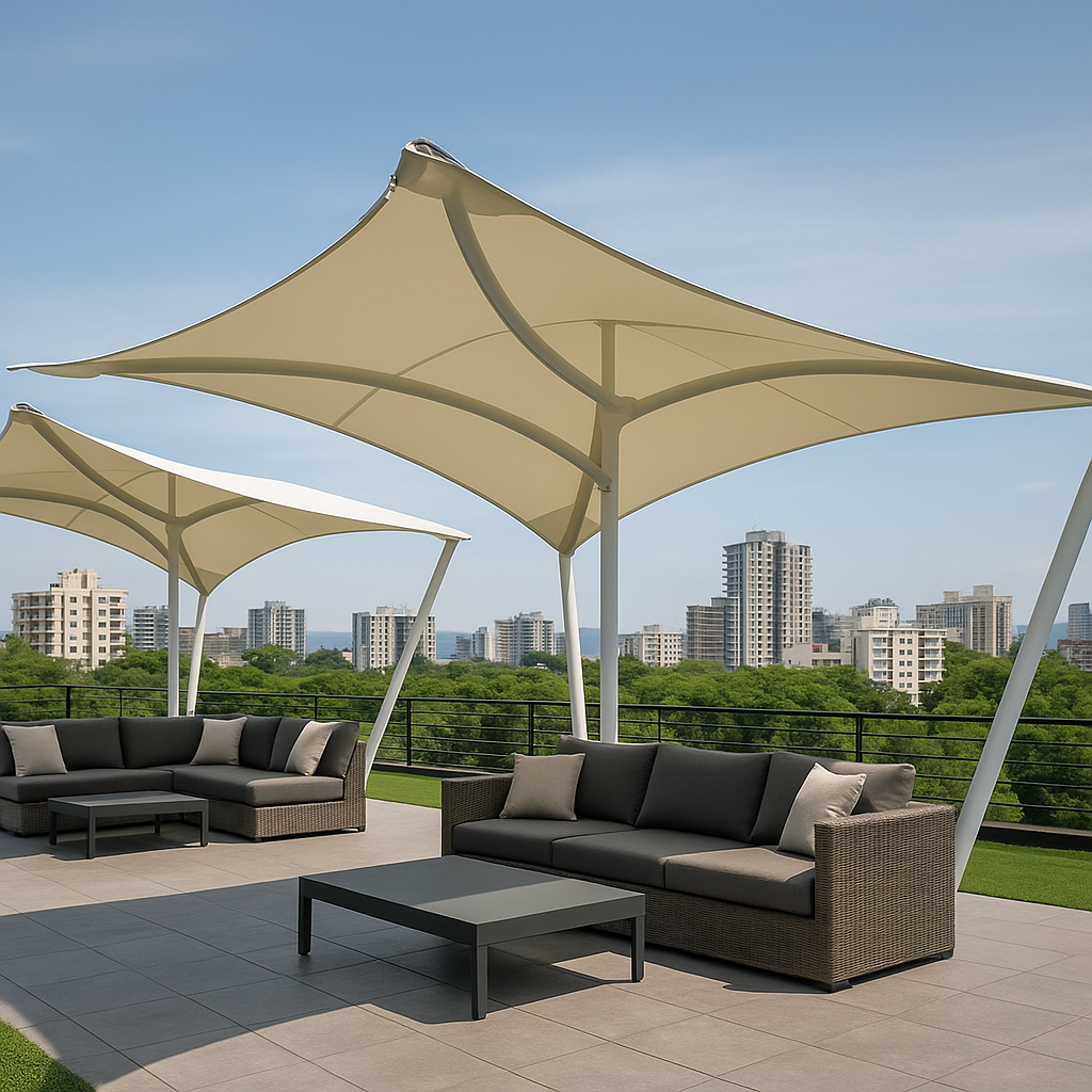 Tensile Shading Lounges Pavilions
