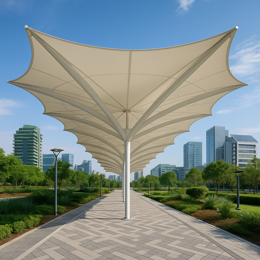 Tensile Walkway Shelters Canopies B